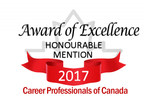2017 Award from Career Professionals of Canada
